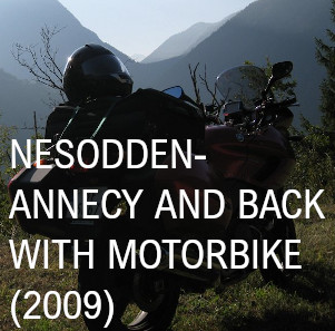 Nesodden-Annecy and back with motorbike