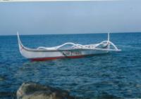 A standard trawling banka with a 16HP Briggs&Stratton gasoline engine and 'Solo-style' curved outriggers. It was bought on land in Solo, Mabini,<br>Batangas, and kept on land or buoy outside my beach house in Ligaya, Mabini, Batangas. It was used all over Balayan Bay as far as Calatagan and Lemery.