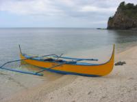 A standard trawling banka made to order with horizontal outriggers and equipped with a Honda 16HP engine and later an 18HP Briggs&Stratton.<br>It was kept on land or buoy outside my beach house in Ligaya, Mabini, Batangas, and used in southern part of Balayan Bay from Lemery, to <br>Bonito Island and all around Maricaba and Sombrero Island.